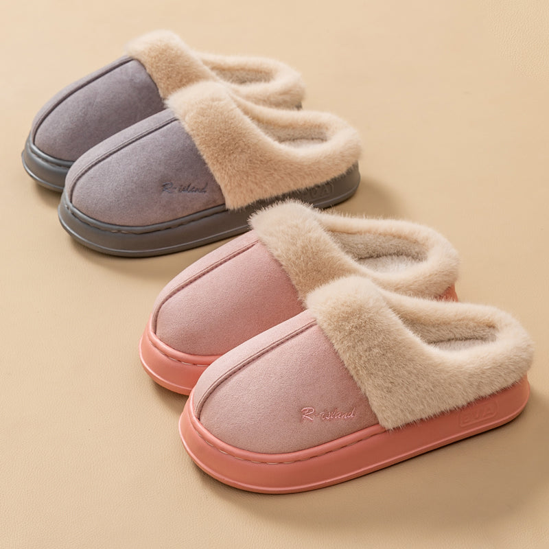 Chaussons Pilou gris et rose
