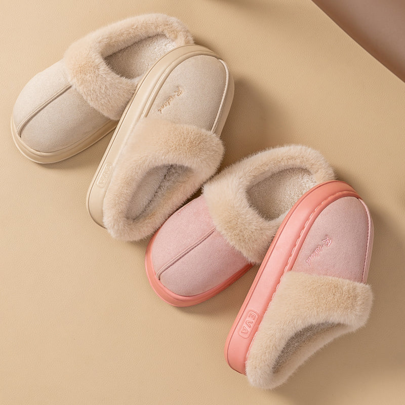 Chaussons Pilou crème et rose